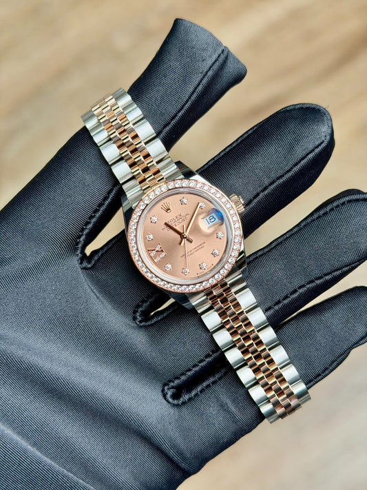 Rolex Datejust 28 Rose Diamond Star IX Dial Jubilee 2026 Unworn 279381RBR