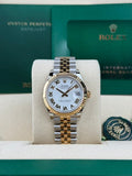 Rolex Datejust 31 White Roman Fluted Jubilee 2026 Unworn 278273