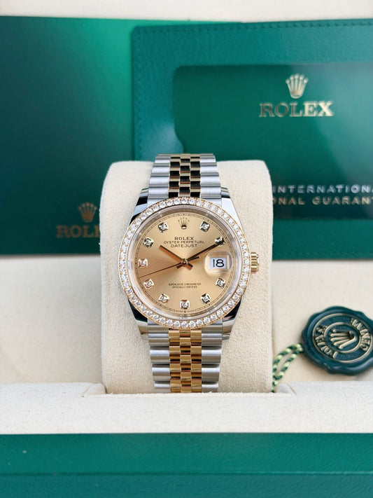 Rolex Datejust 36 Champagne Diamond Jubilee 2026 Unworn 126283RBR
