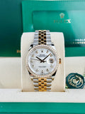 Rolex Datejust 36 MOP Pearl Diamond Bezel Jubilee 2026 Unworn 126283RBR