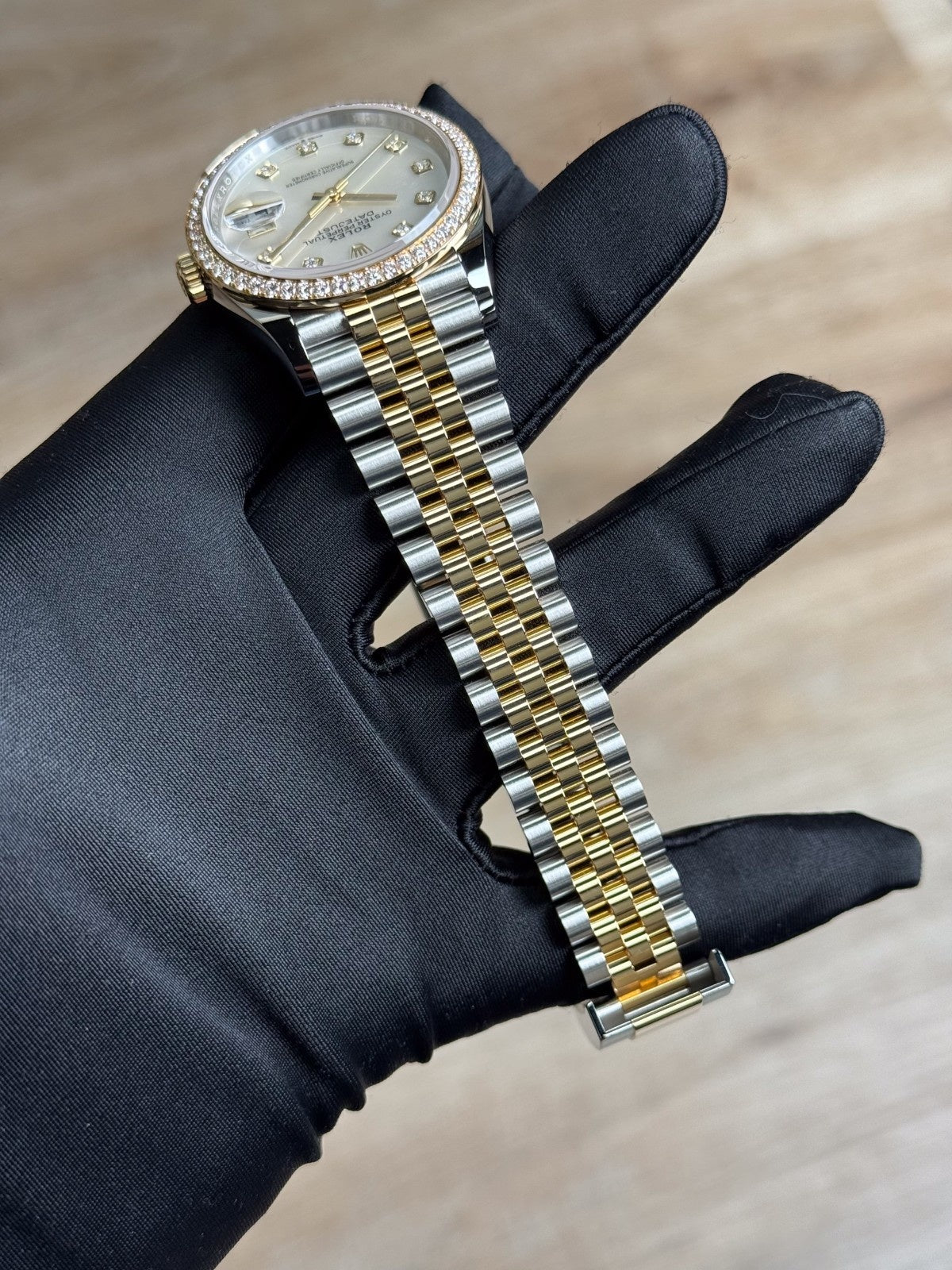 Rolex Datejust 36 MOP Pearl Diamond Bezel Jubilee 2026 Unworn 126283RBR
