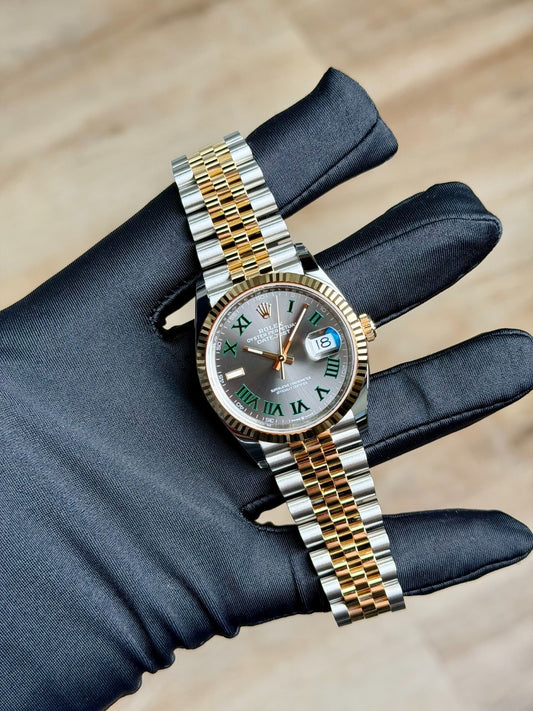 Rolex Datejust 36 Wimbledon Slate Roman Fluted Jubilee 2026 Unworn 126233