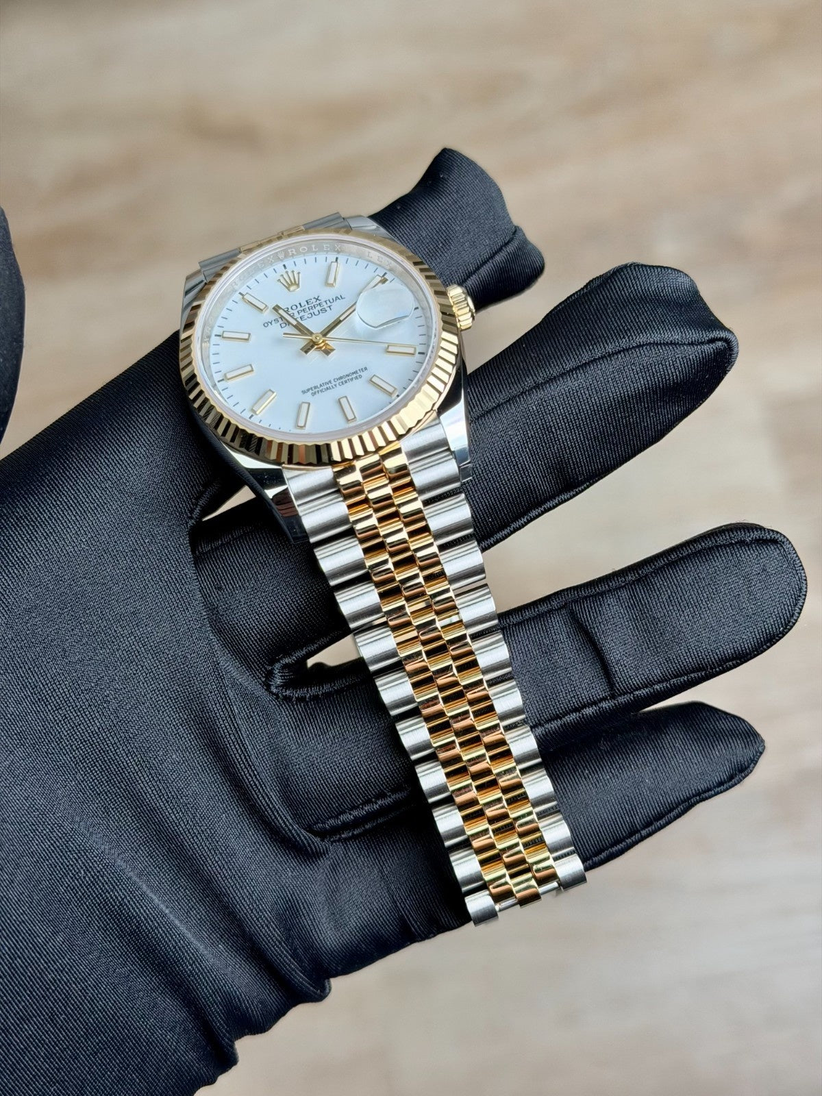 Rolex Datejust 36 White Index Fluted Jubilee 2026 Unworn 126233