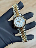 Rolex Datejust 36 White Roman Fluted Jubilee 2026 Unworn 126233