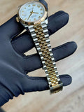 Rolex Datejust 36 White Roman Fluted Jubilee 2026 Unworn 126233