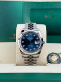 Rolex Datejust 41 Blue Diamond Fluted Jubilee 2026 Unworn 126334