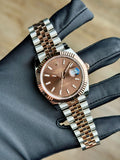 Rolex Datejust 41 Chocolate Brown Index Fluted Jubilee 2026 Unworn 126331
