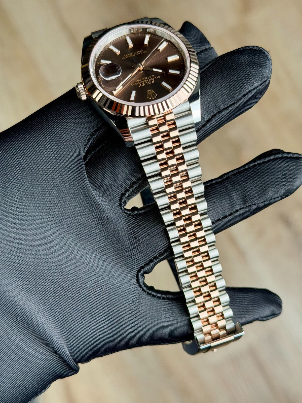 Rolex Datejust 41 Chocolate Brown Index Fluted Jubilee 2026 Unworn 126331