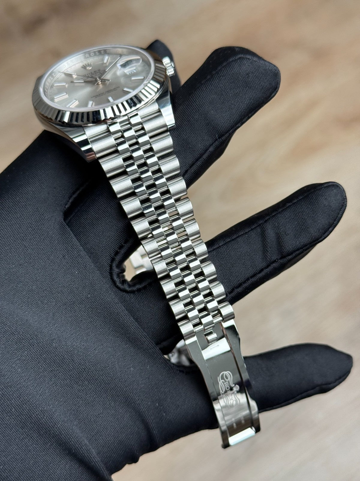 Rolex Datejust 41 Silver Index Fluted Jubilee 2026 Unworn 126334