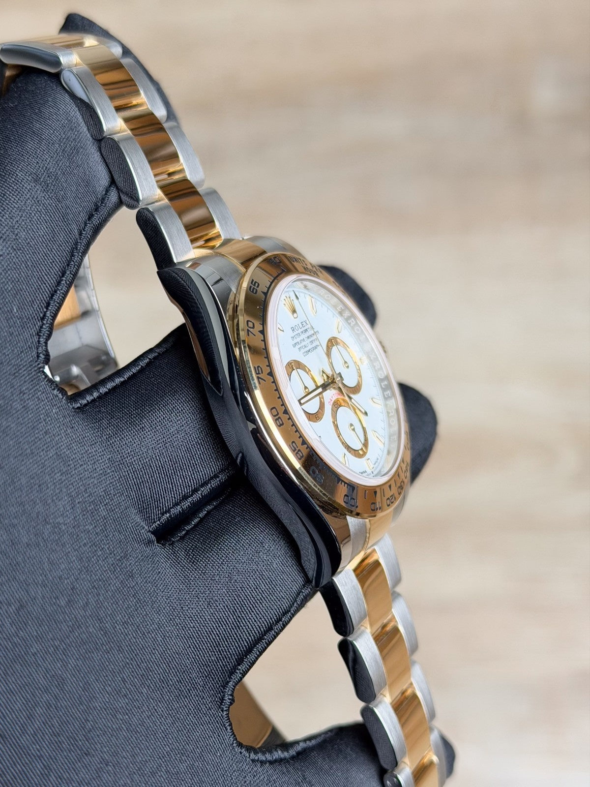 Rolex Daytona 40 Steel & Yellow Gold White/White Index Oyster Preowned 126503