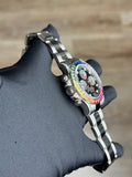 Rolex Daytona 40 Black Diamond Rainbow Saphhire Oyster Preowned 116599RBOW