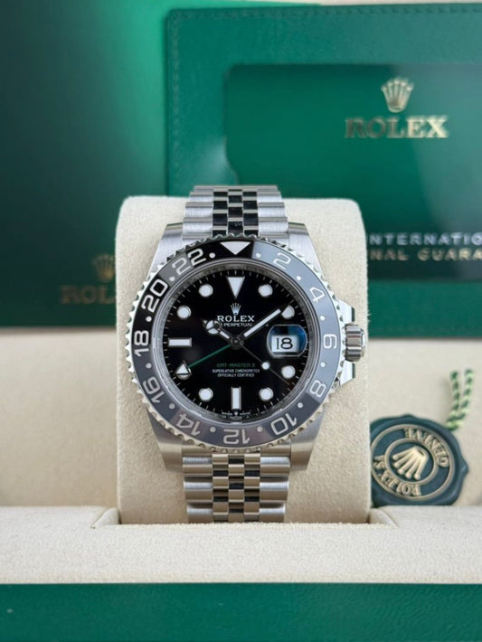 Rolex GMT-Master II 40 Bruce Wayne Black/Grey Jubilee 2026 Unworn 126710GRNR