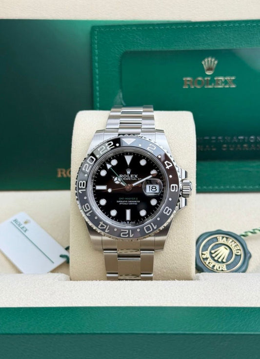 Rolex GMT-Master II 40 Bruce Wayne Black/Grey Oyster 2026 Unworn 126710GRNR