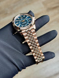 Rolex Sky-Dweller 42 Blue Index Fluted Jubilee 2026 Unworn 336935