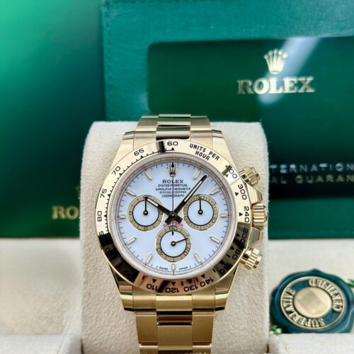 Rolex Daytona 40 White/White Index Oyster 2026 Unworn 126508