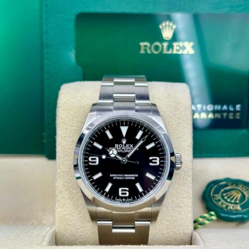 Rolex Explorer 40 Black Index Arabic Smooth Oyster 2026 Unworn 224270