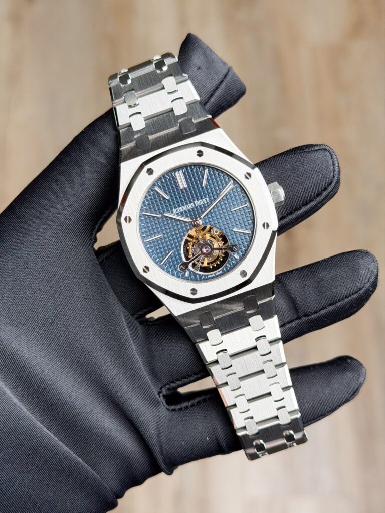 Audemars Piguet Royal Oak Extra-Thin Tourbillon Blue Bracelet Preowned 26510ST