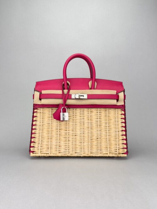 Hermes Birkin 25 Picnic Framboise Palladium Hardware Z Stamp 2022