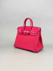 Hermes Birkin 25 Matte Alligator Touch Framboise Palladium Hardware Z Stamp 2021