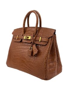 Hermes Birkin 25 Retourne Matte Alligator Gold Gold Hardware K Stamp 2025