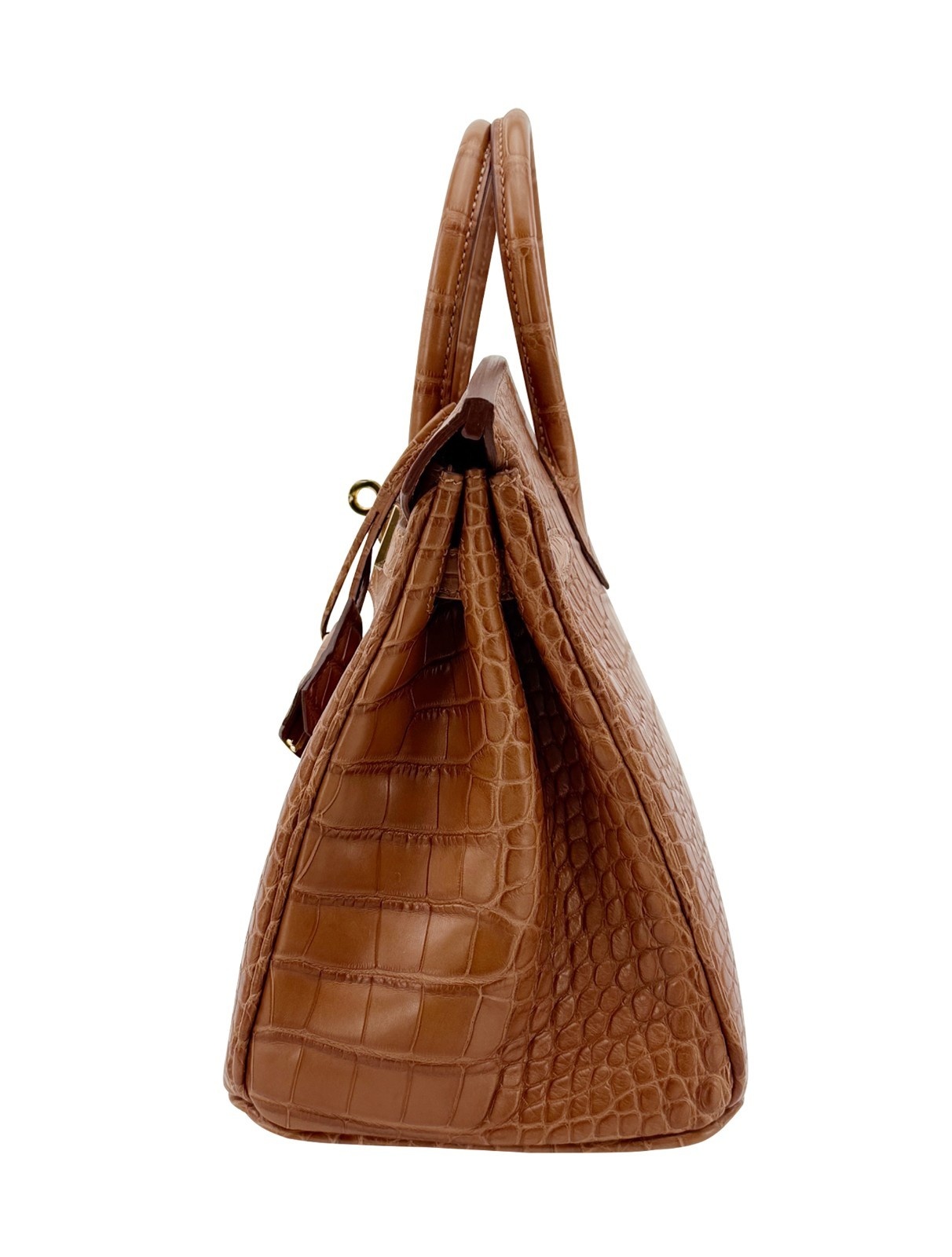 Hermes Birkin 25 Retourne Matte Alligator Gold Gold Hardware K Stamp 2025