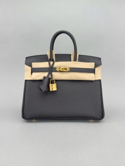 Hermes Birkin 25 Retourne Togo Black/Noir Gold Hardware G Stamp 2026
