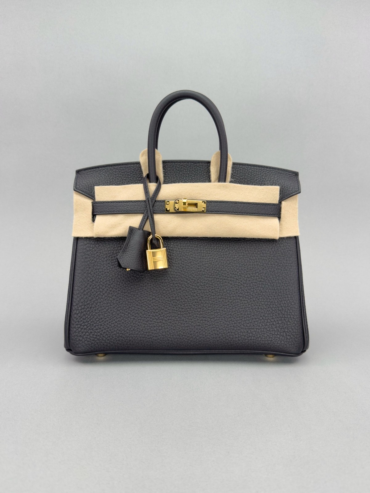 Hermes Birkin 25 Retourne Togo Black/Noir Gold Hardware G Stamp 2026