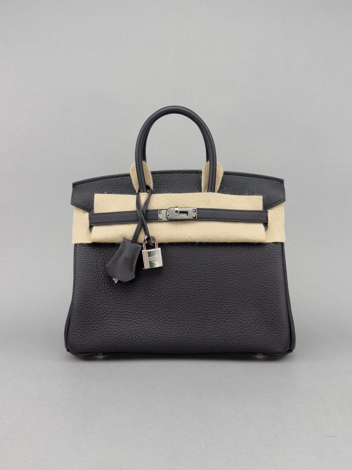 Hermes Birkin 25 Retourne Togo Black/Noir Palladium Hardware W Stamp 2025