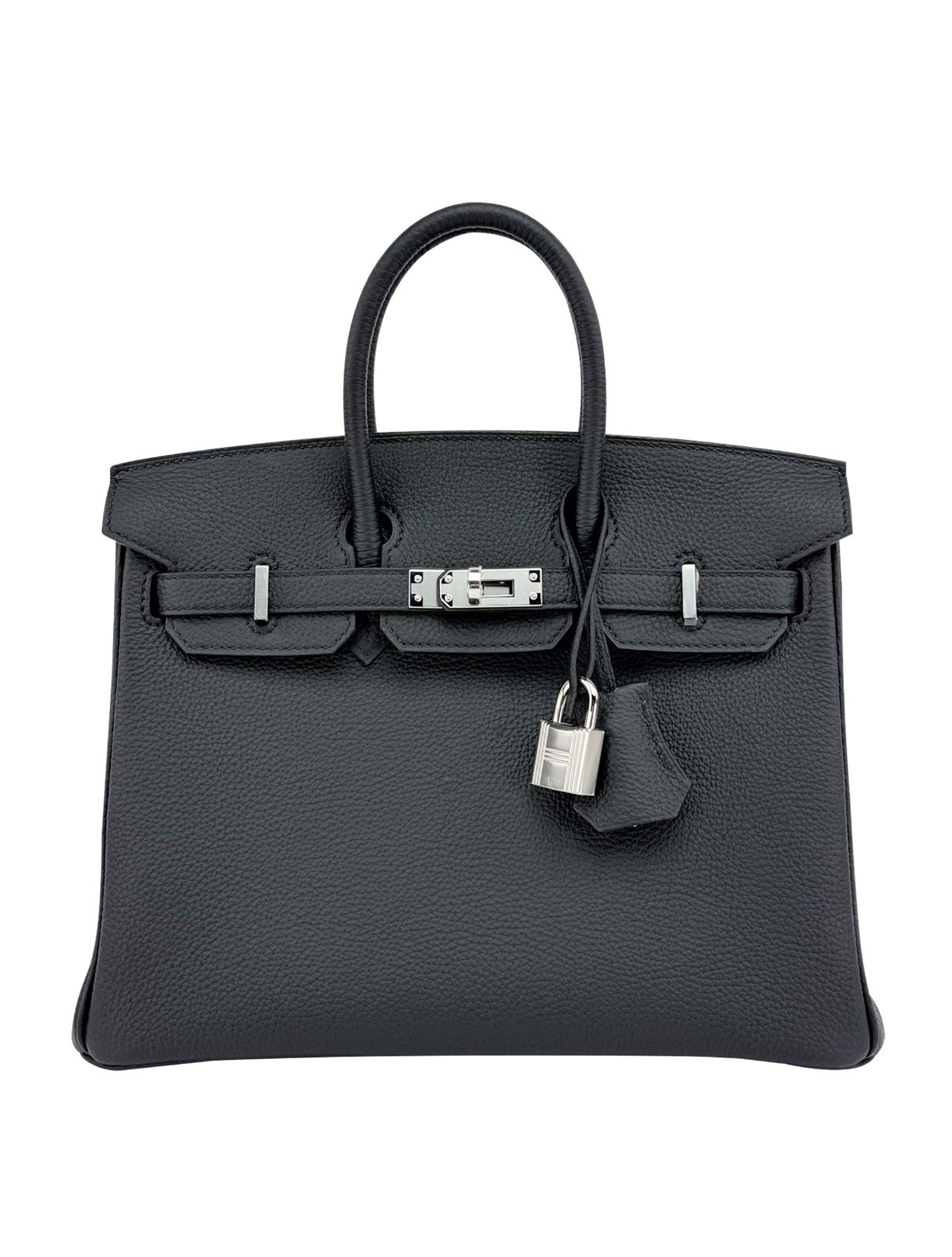 Hermes Birkin 25 Retourne Togo Black/Noir Palladium Hardware W Stamp 2025