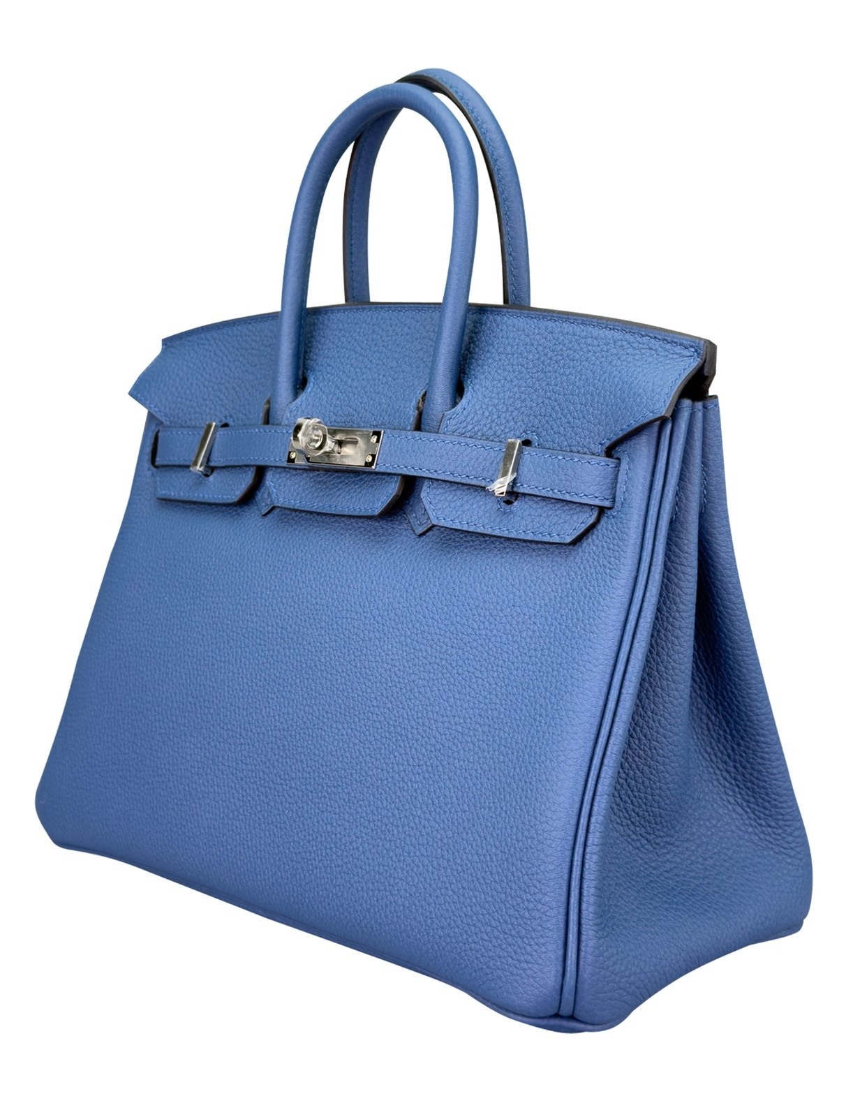 Hermes Birkin 25 Retourne Togo Blue Tie Palladium Hardware K Stamp 2025