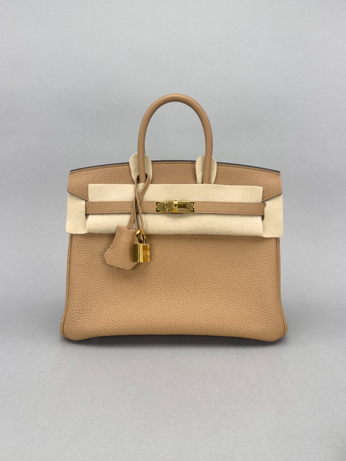 Hermes Birkin 25 Retourne Togo Chai Gold Hardware U Stamp 2022