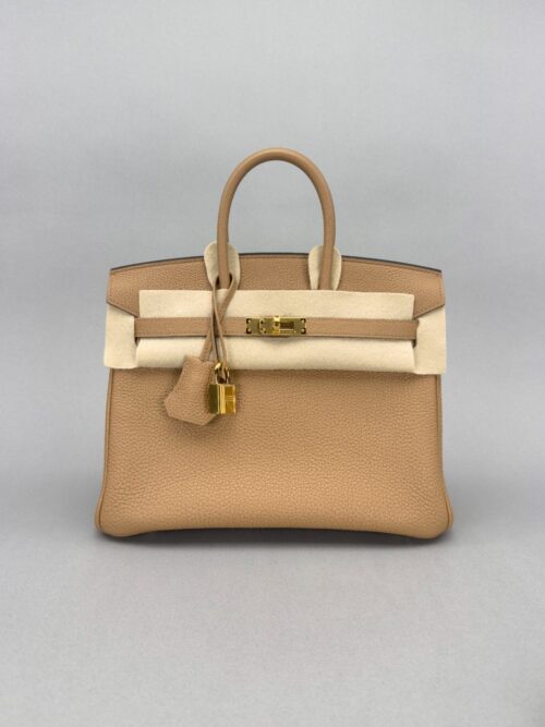 Hermes Birkin 25 Retourne Togo Chai Gold Hardware U Stamp 2022