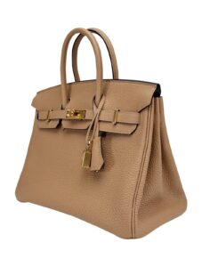 Hermes Birkin 25 Retourne Togo Chai Gold Hardware U Stamp 2022