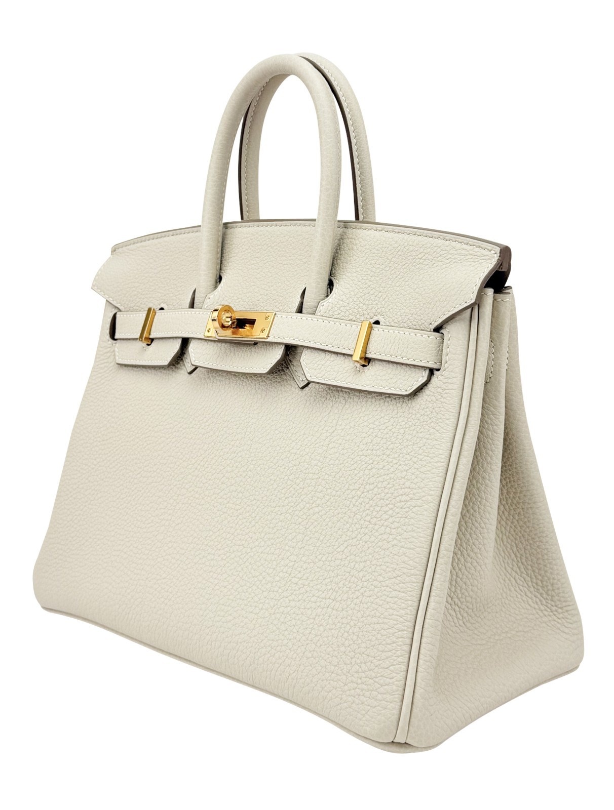 Hermes Birkin 25 Retourne Togo Craie Gold Hardware G Stamp 2026