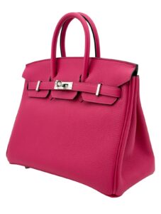 Hermes Birkin 25 Retourne Togo Rose Mexico Palladium Hardware K Stamp 2025