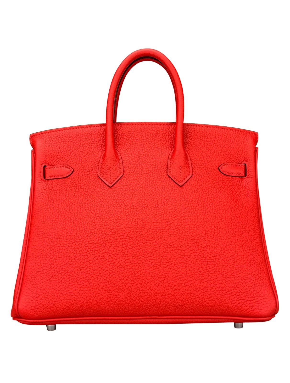 Hermes Birkin 25 Retourne Togo Rouge De Coeur Palladium Hardware K Stamp 2025