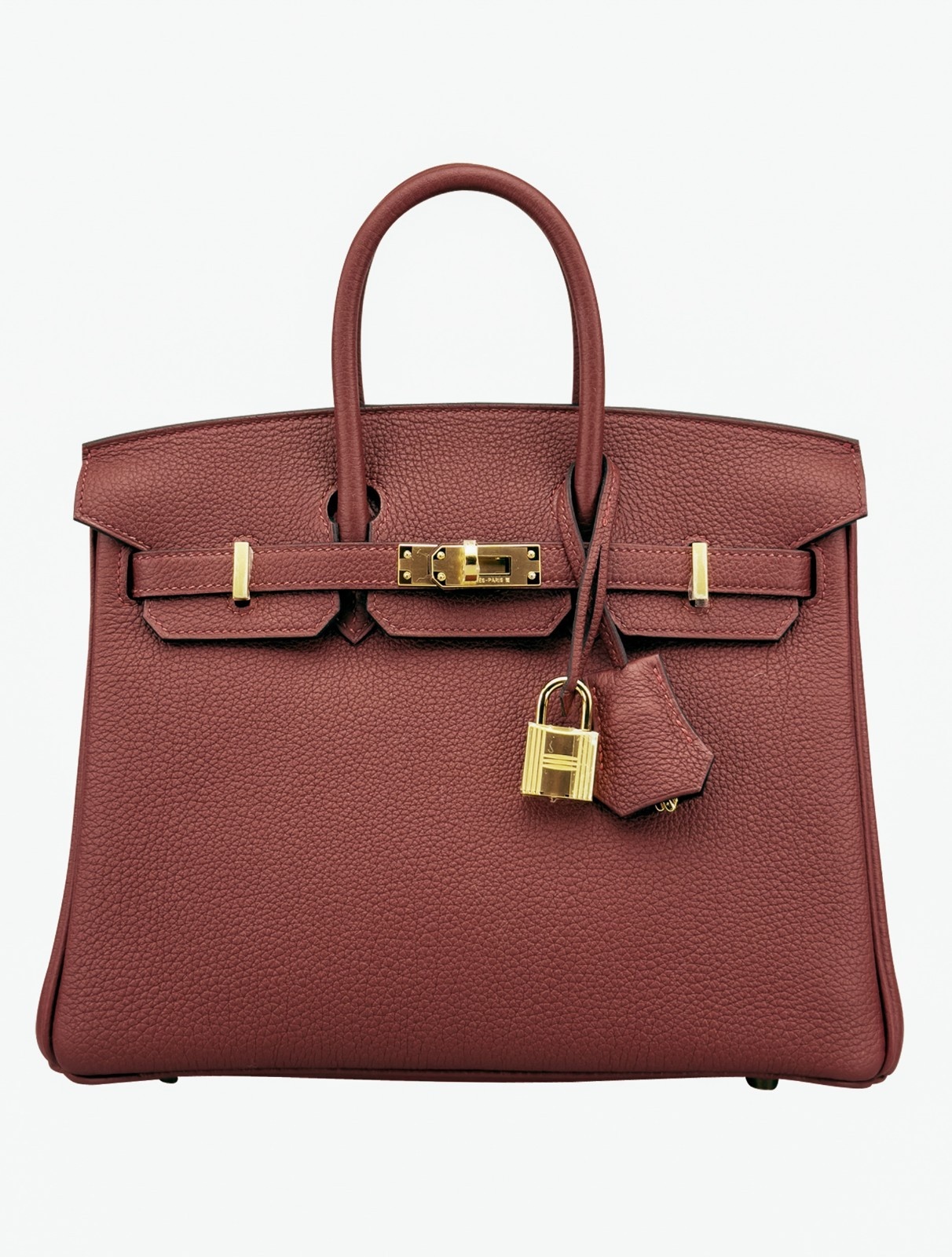 Hermes Birkin 25 Retourne Togo Rouge H Gold Hardware K Stamp 2025