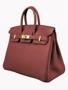 Hermes Birkin 25 Retourne Togo Rouge H Gold Hardware K Stamp 2025
