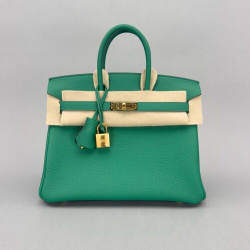 Hermes Birkin 25 Retourne Togo Vert Vertigo Gold Hardware W Stamp 2025