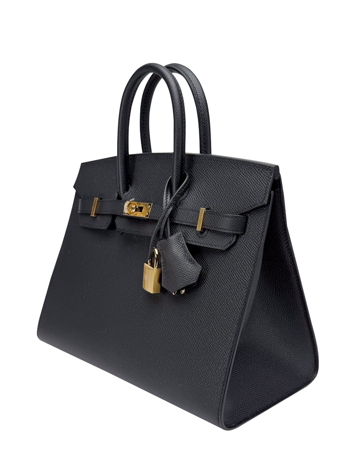 Hermes Birkin 25 Sellier Epsom Black/Noir Gold Hardware W Stamp 2024