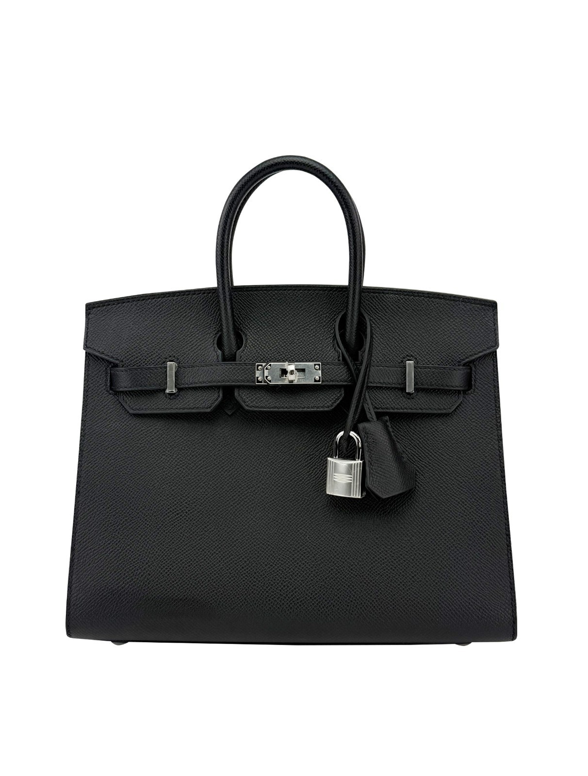 Hermes Birkin 25 Sellier Epsom Black/Noir Palladium Hardware W Stamp 2025