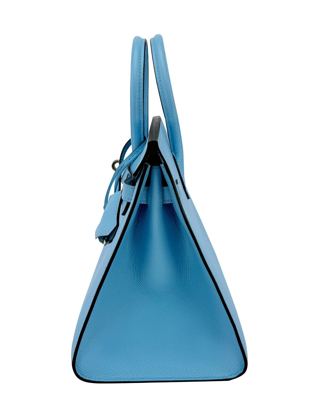 Hermes Birkin 25 Sellier Epsom Blue Celeste Palladium Hardware U Stamp 2022