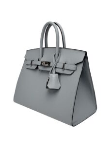 Hermes Birkin 25 Sellier Epsom Blue Glacier Palladium Hardware W Stamp 2025