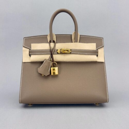 Hermes Birkin 25 Sellier Epsom Etoupe Gold Hardwre K Stamp 2025