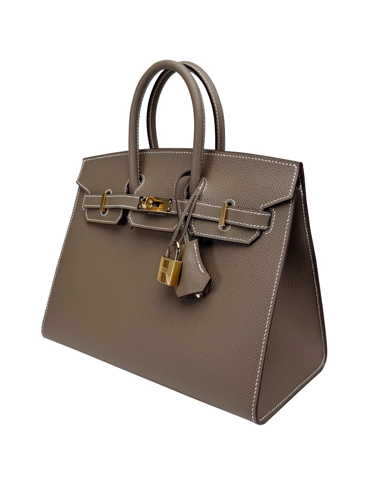 Hermes Birkin 25 Sellier Epsom Etoupe Gold Hardwre K Stamp 2025