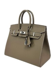 Hermes Birkin 25 Sellier Epsom Etoupe Palladium Hardwre K Stamp 2025