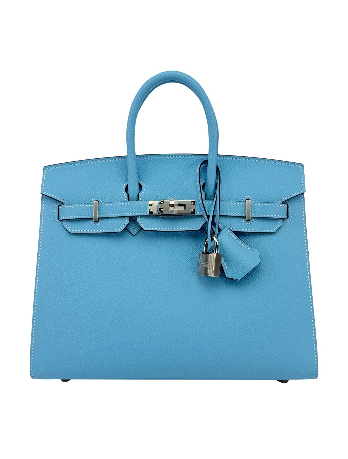 Hermes Birkin 25 Sellier Epsom HSS Blue Celeste Palladium Hardware K Stamp 2025