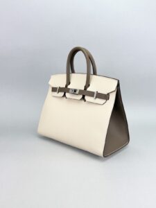 Hermes Birkin 25 Sellier Epsom HSS Craie/ Etoupe Brushed Palladium Z Stamp 2021