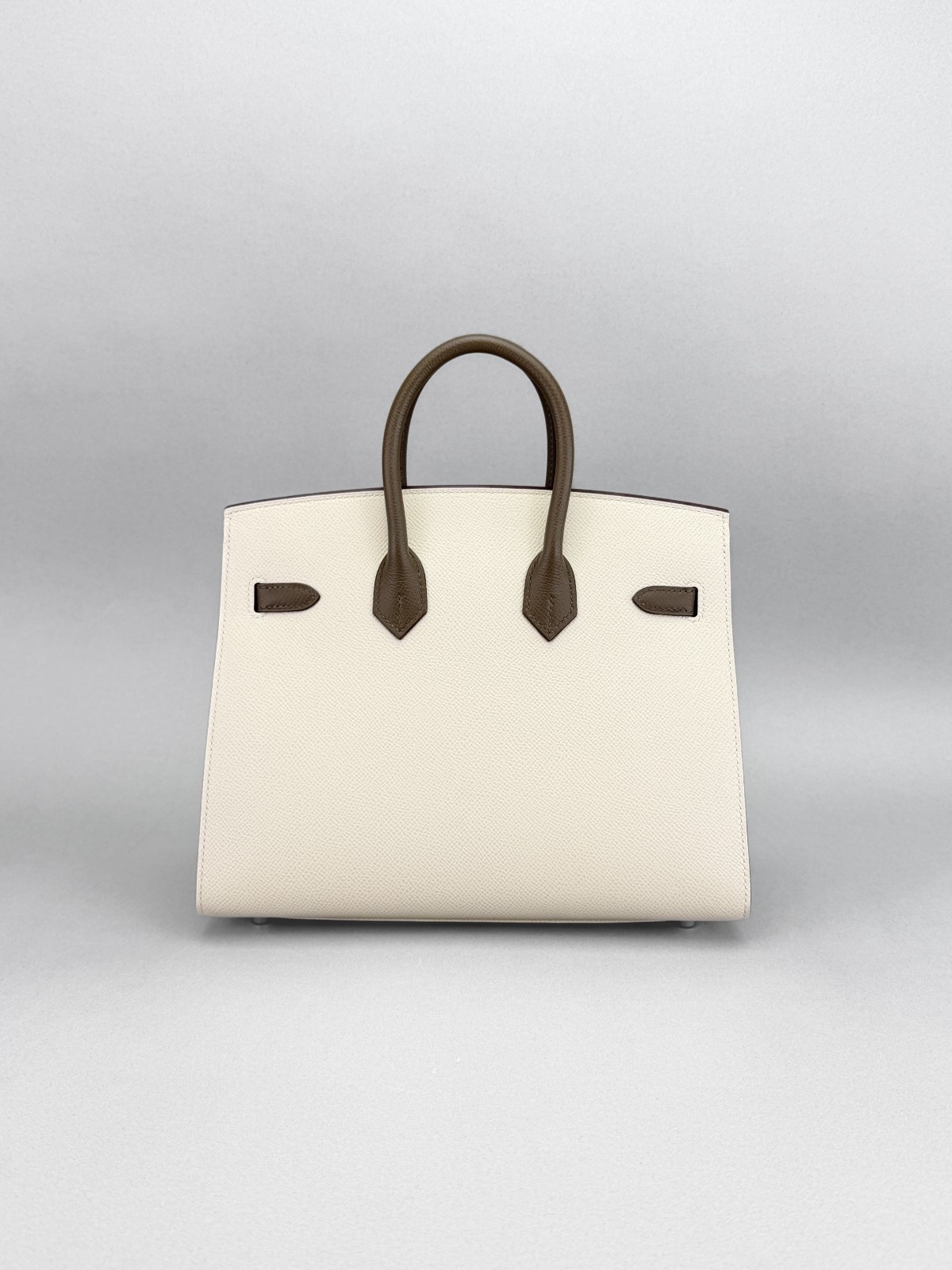 Hermes Birkin 25 Sellier Epsom HSS Craie/ Etoupe Brushed Palladium Z Stamp 2021