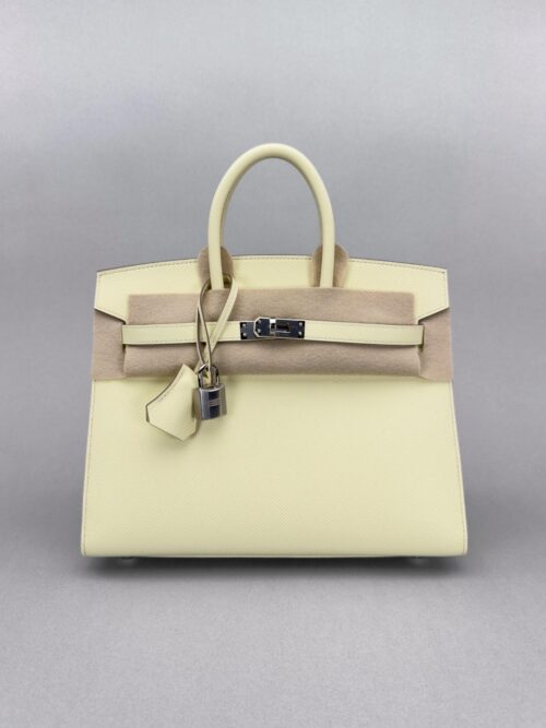 Hermes Birkin 25 Sellier Epsom Jaune Milton Palladium Hardware K Stamp 2025